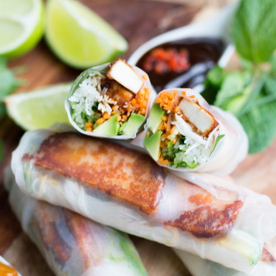 Vegetarian Rice Paper Rolls