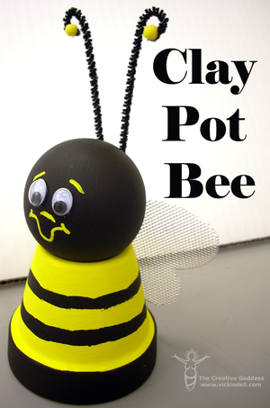 Bee-utiful Clay Pot Craft