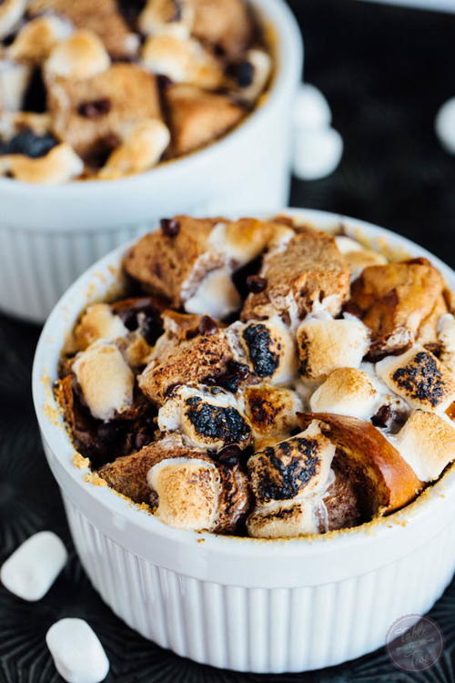 Smores Bread Pudding for Two