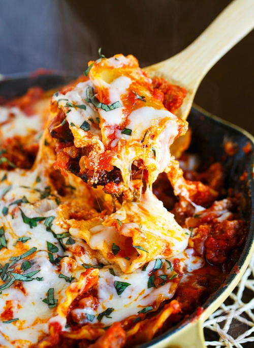 Grandmas Famous Sausage Skillet Lasagna