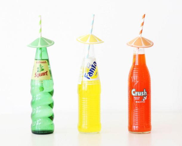 Citrus Straw Umbrellas