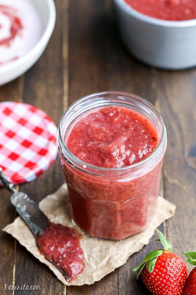 Strawberry Rhubarb Chia Jam