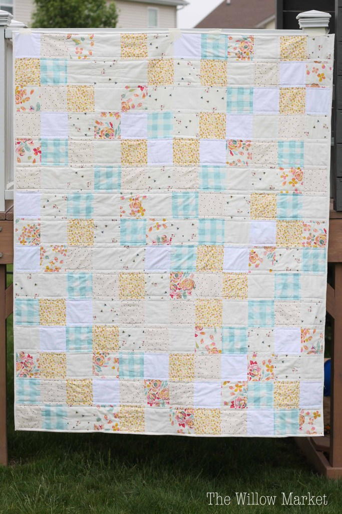 Sweet and Simple Squares Quilt Pattern | FaveQuilts.com