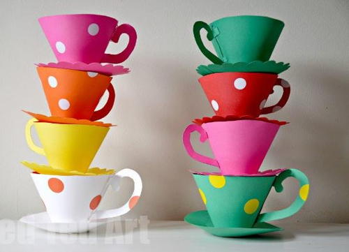 Alice Paper Tea Cups