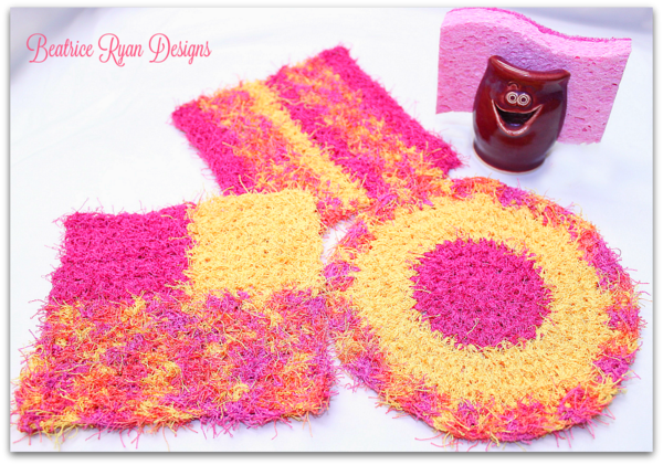 Bright and Cheery Kitchen Scrubbies