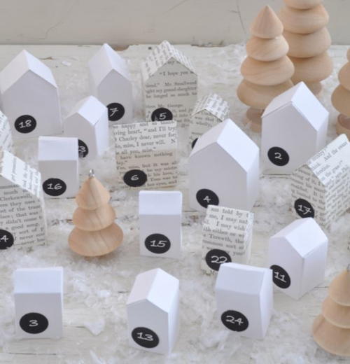 Simple Houses DIY Advent Calendar