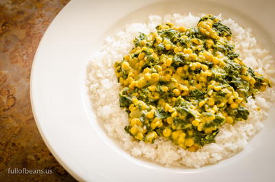 Vegan Indian Dal with Spinach