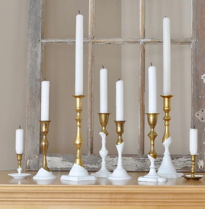 Paint-Dipped Candle Holder Ideas