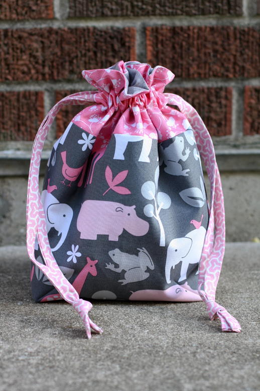 Lined DIY Drawstring Bag