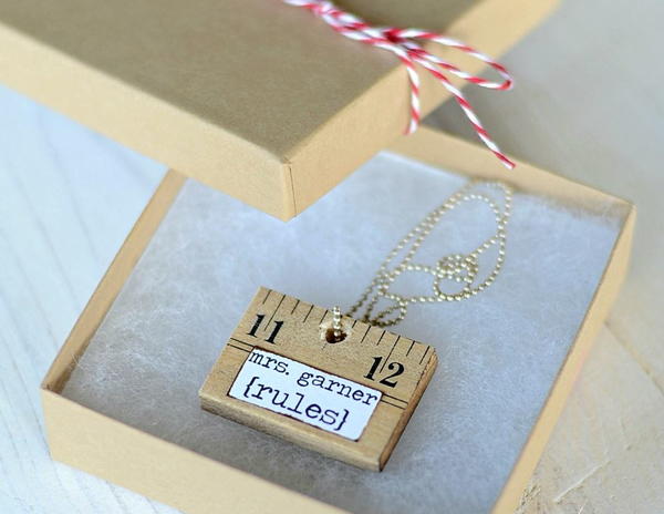 DIY Ruler Necklace