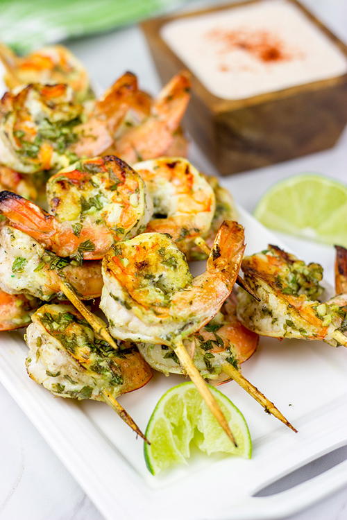 Grilled Coconut Lime Shrimp