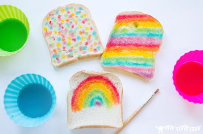 Edible Bread Painting Activity
