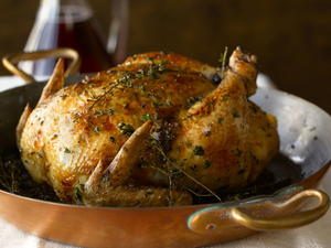 Roast Chicken Strewn with Thyme Branches