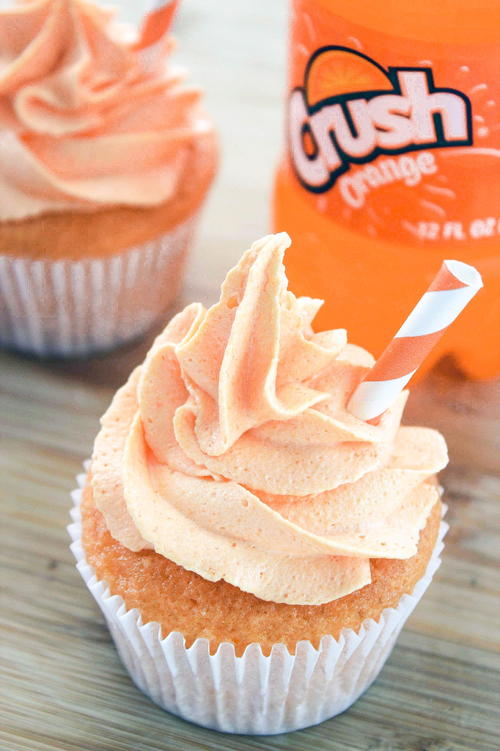 Tangy Orange Creamsicle Cupcakes