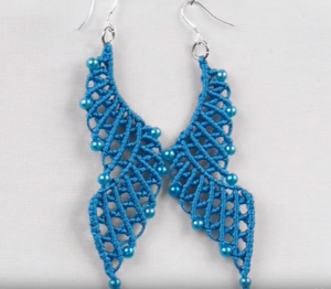 Blue Lagoon Macrame Earrings