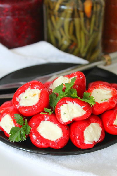 Cheese Stuffed Mini Peppers