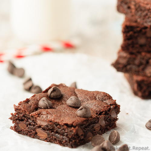 One Bowl Peanut Butter Brownies