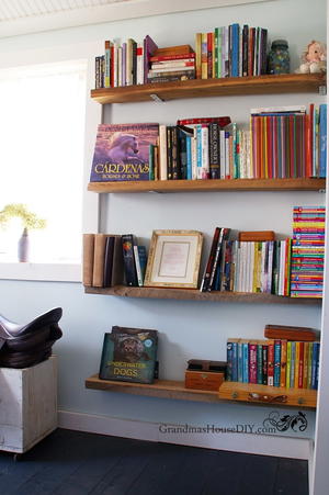 Easy Diy Barnwood Bookshelves, Easy Diy Bookcase Shelves