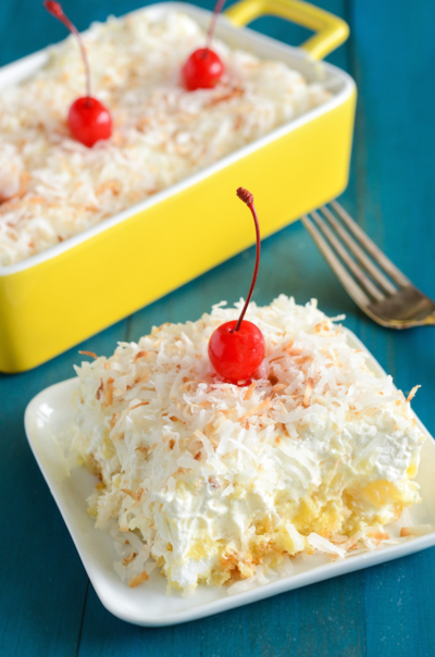 Paula Deen-Inspired Pineapple Coconut Cake