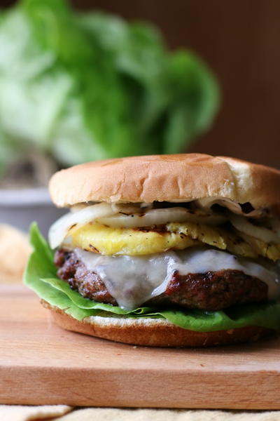 Grilled Hawaiian Burgers with Pineapple