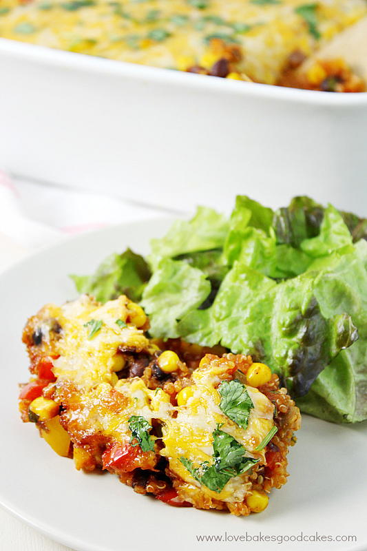 Fiesta Black Bean and Quinoa Casserole