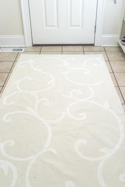 Drop Cloth DIY Rug