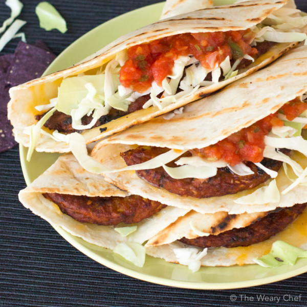 Grilled Black Bean Quesadilla