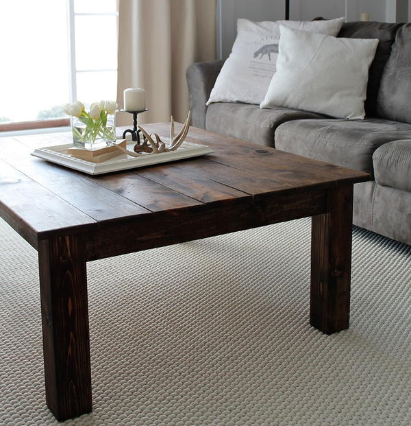 Diy Farmhouse Coffee Table 