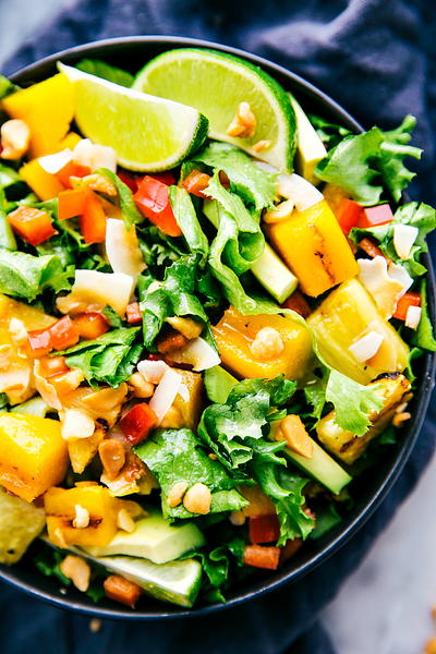 Grilled Mango and Pineapple Salad