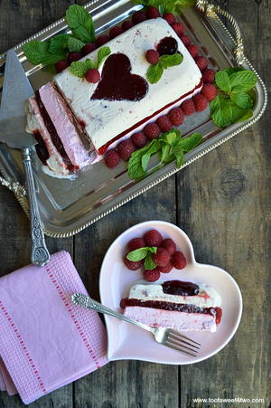 Sweetheart Raspberry Icebox Cheesecake
