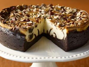 Marbled Hazelnut-Brownie Cheesecake for a Crowd