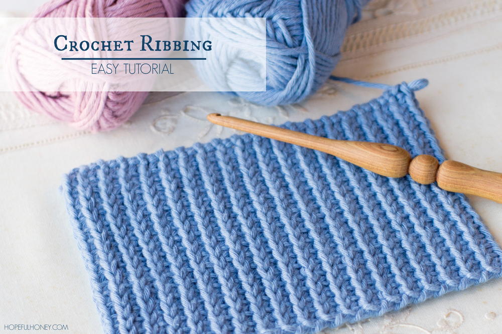 Crochet Ribbing Pattern Free How To Crochet A Ribbing | AllFreeCrochet.com