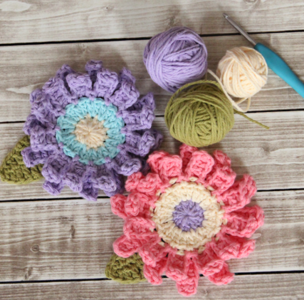 Large Daisy Crochet Flower