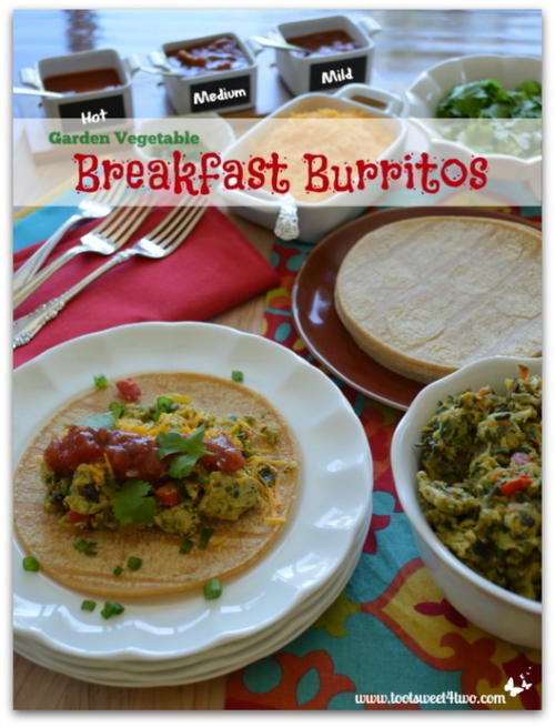 Garden Vegetable Breakfast Burritos