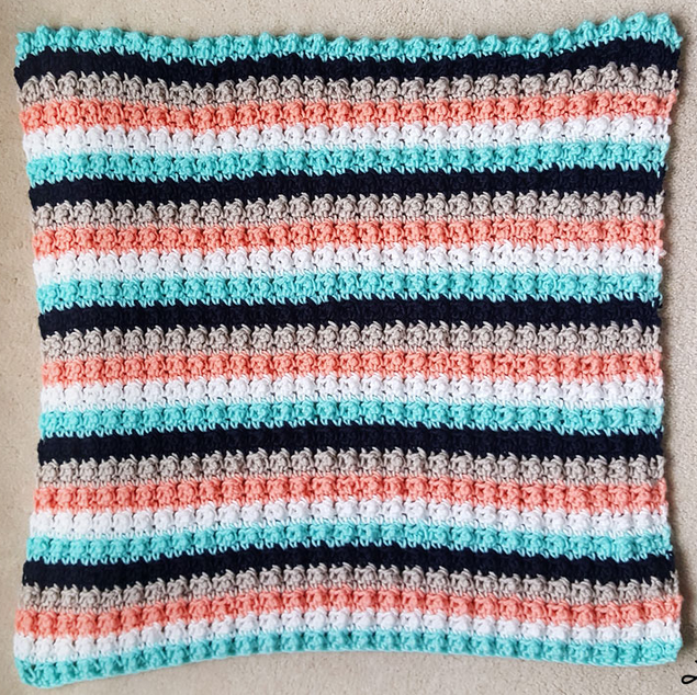 Ever So Striped Super Easy Crochet Baby Blanket