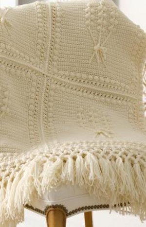 Aran Crochet Throw