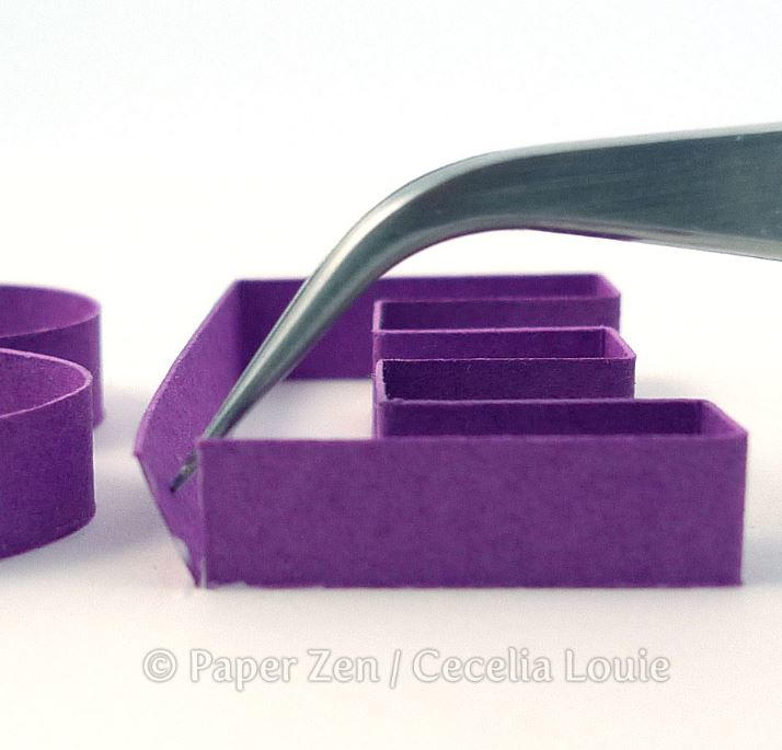 How To Quill Paper Gluing Letters