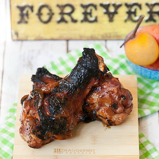 Peach Chipotle BBQ Turkey Drummettes