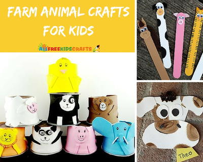 17 Farm Animal Crafts for Kids