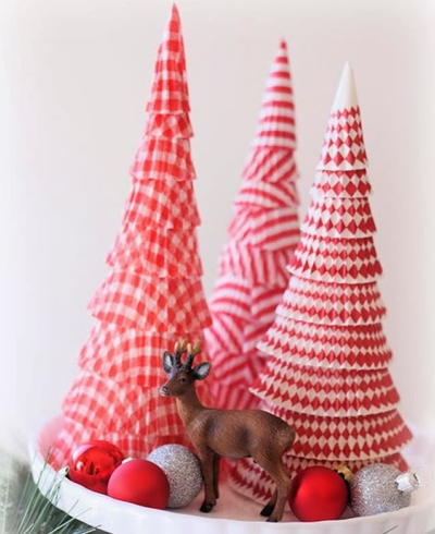 Cupcake Liner Cone Tree