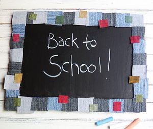 Denim Back-to-School Chalkboard