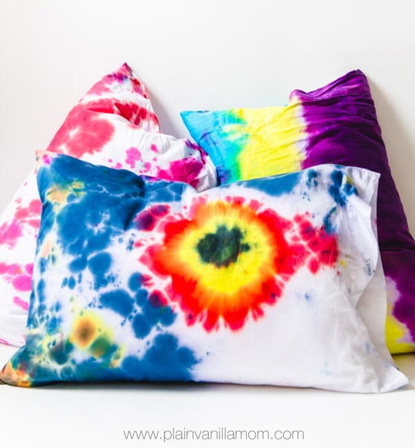 Pillowcase Tie Dye Project