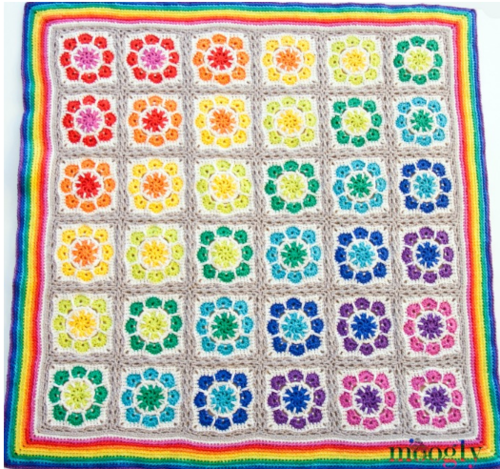 Magic Rainbow Crochet Blanket Pattern | AllFreeCrochet.com