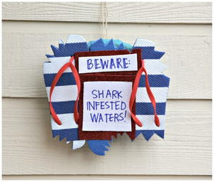 Beware of Sharks DIY Wreath
