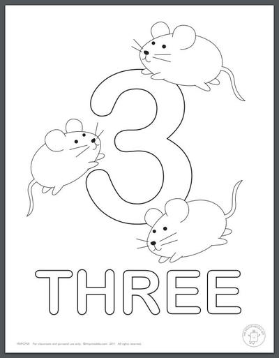 Learning Numbers Coloring Pages For Kids Allfreepapercrafts Com