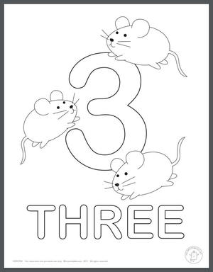 numbers coloring pages for kids