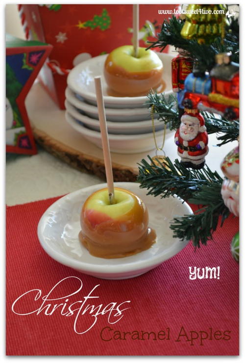 Christmas Caramel Apples  TheBestDessertRecipes.com