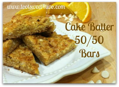 Easy Cake Batter 50/50 Bars