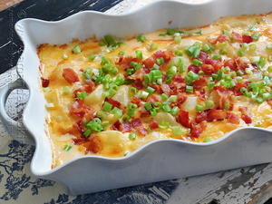 Bacon-Topped Funeral Potatoes