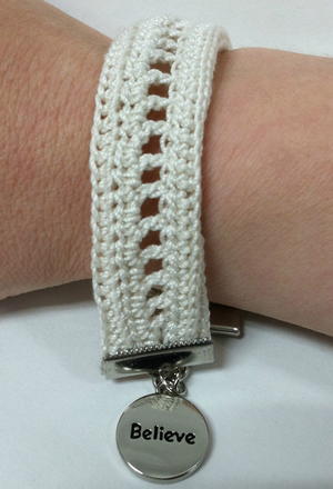 Inspired Charms Crochet Bracelet